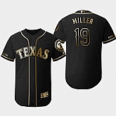 Rangers 19 Shelby Miller Black Gold Flexbase Jersey Dzhi,baseball caps,new era cap wholesale,wholesale hats
